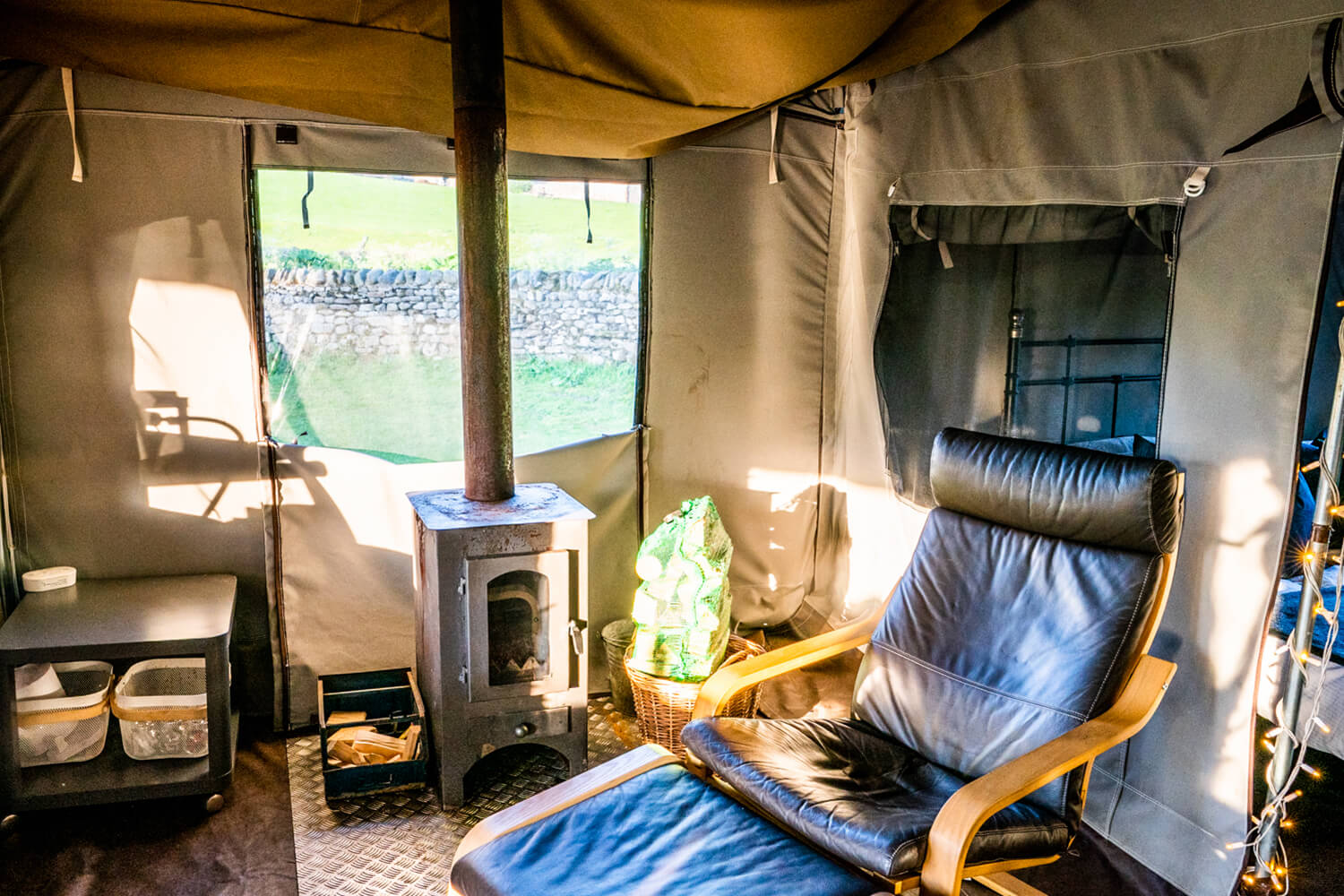 Masons Campsite Safari tent Interior