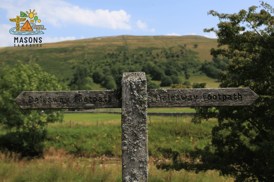 A signpost shows The Dales Way